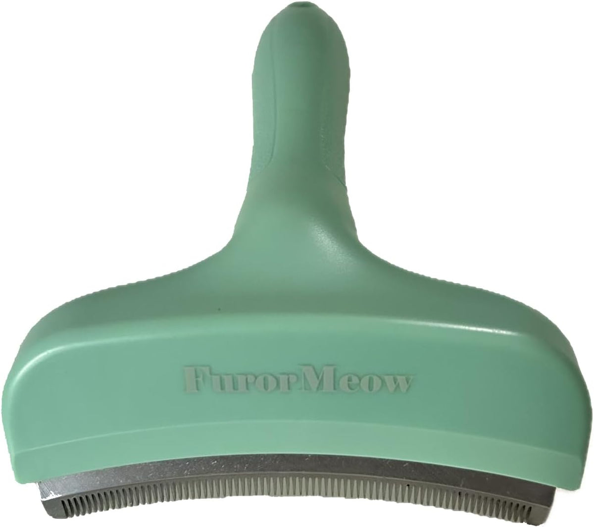 Pet Deshedding Tool with Curve Blade, Cat Grooming Brush, Tight V-shaped Teeth Shedding Comb for