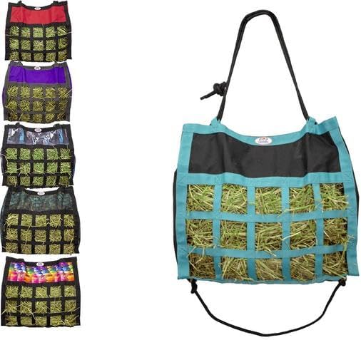 Derby Originals Scratchless Slow Feeder Horse Hay Bag with Super Tough Bottom and 6 Month Warranty
