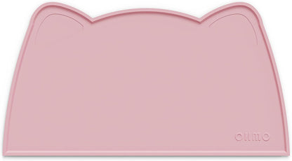 OHMO - Cat Food Mat, Silicone Pet Feeding Mat for Floor Non-Skid Waterproof Dog Water Bowl Tray