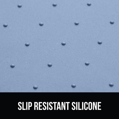 GORILLA GRIP 100% Waterproof Raised Edge BPA Free Silicone Pet Feeding Mat, Dog Cat Food Mats