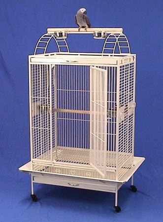 Lani Kai Lodge Playtop Large Bird Cage with Stand - Large Parrot Cage - Perfect for African Greys