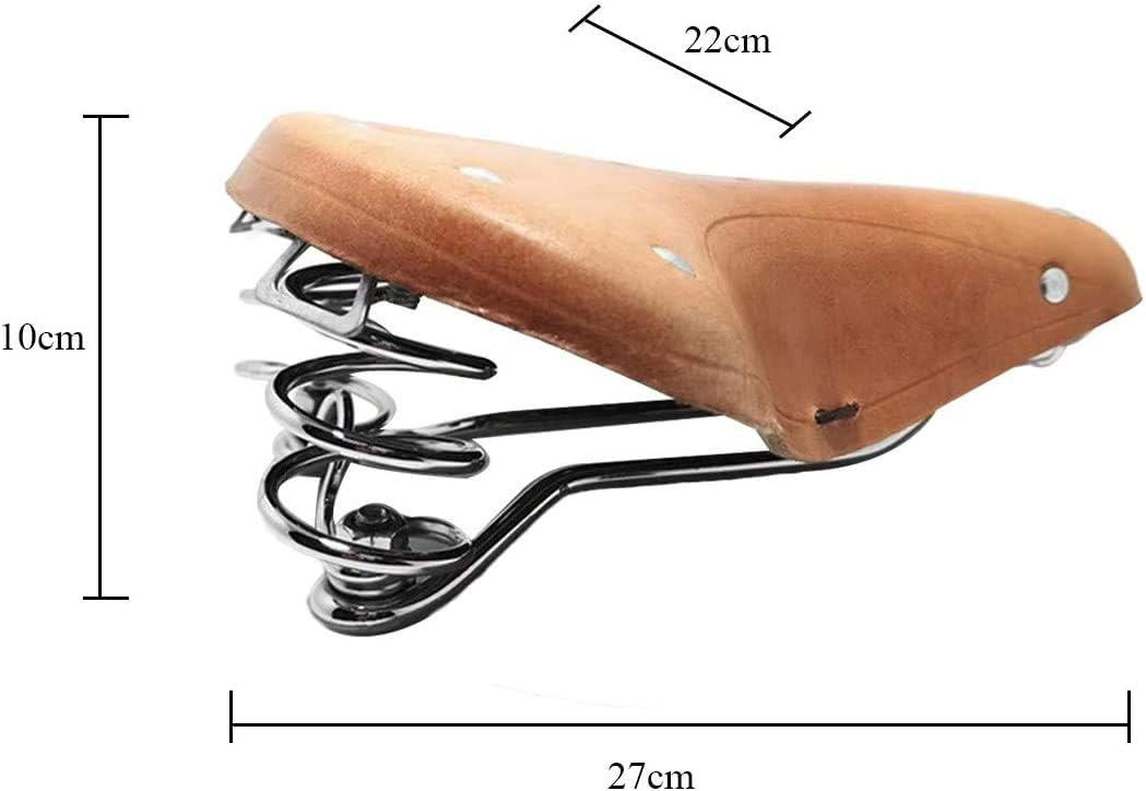 UNISTRENGH English Vintage Bicycle Saddle Touring City Saddle Comfortable Comfort Leather Bicycle