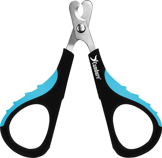 Candure Cat Nail Clipper Stainless Steel Cat Claw Trimmers for Rabbits, Guinea Pigs, Birds