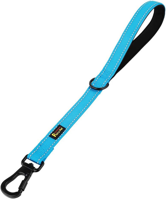 PLUTUS PET Short Training Dog Leash with Padded Handle for Medium Large Big Dogs,18 Inch Heavy Duty
