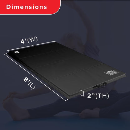 We Sell Mats - 4 ft x 8 ft x 2 in Personal Fitness & Exercise Mat for Home Workout - Lightweight
