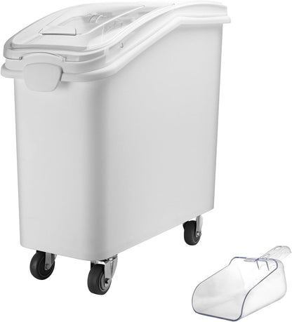 Ingredient Storage Bin,21 Gallon Dispenser Bin with Scoop for Dry Food, Sugar, Baking
