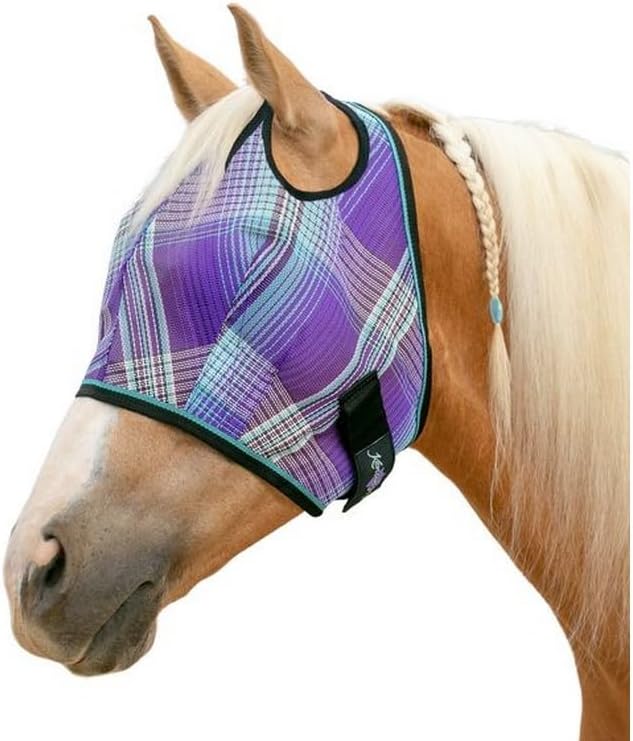 Kensington Fly Mask w/Web Trim Dual Ear Opening & Forelock Freedom Size: XXL-Draft Color: 2017