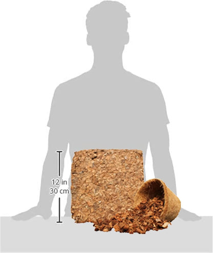 Organic Coco Chips for Plants (40lbs) - Coco Coir Chips - Coconut Husk Chips for Potting Soil