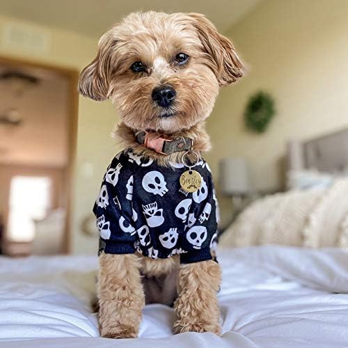 CuteBone Dog Halloween Pajamas Puppy Onesies Small Dogs Soft Pjs Coat Cat Apparel Comfy Pet