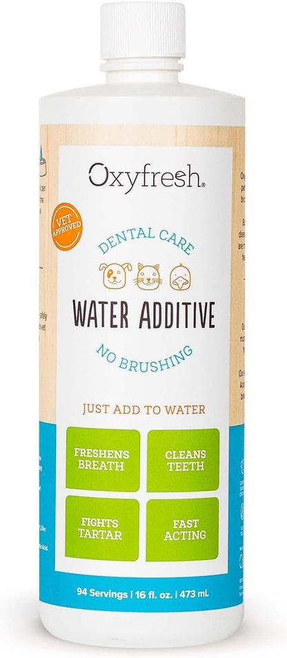 Oxyfresh Premium Pet Dental Care Solution Pet Water Additive: Best Way to Eliminate Bad Dog Breath