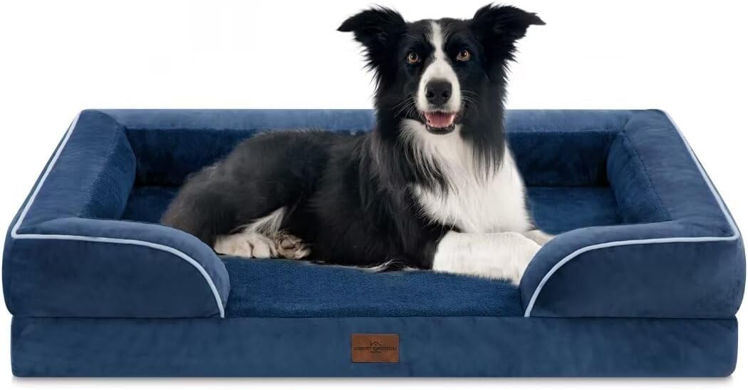 Comfort Expression Large Dog Beds, Waterproof Dog Beds Orthopedic Foam, Dogs Sofa Comfy Pet Beds