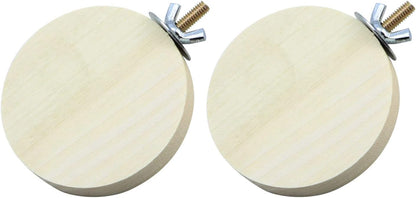 2 Pieces Bird Perch Platform Wooden Stand Toy for Small Bird Parrot Parakeet Cockatiel Budgie