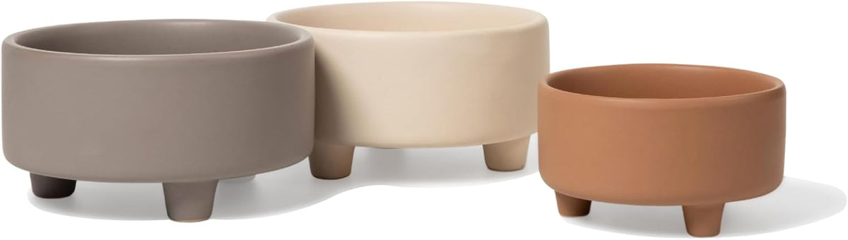 Waggo Uplift Ceramic Dog Bowl for Small Medium and Large Breeds - Heavyweight and Durable Pet Food