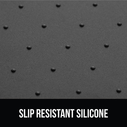 GORILLA GRIP 100% Waterproof Raised Edge BPA Free Silicone Pet Feeding Mat, Dog Cat Food Mats