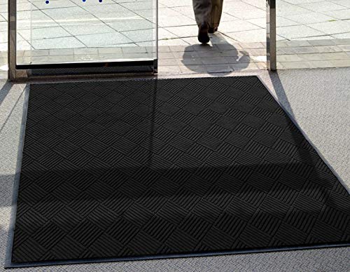 WaterHog Diamond | Commercial-Grade Entrance Mat with Rubber Border – Indoor/Outdoor, Quick Drying