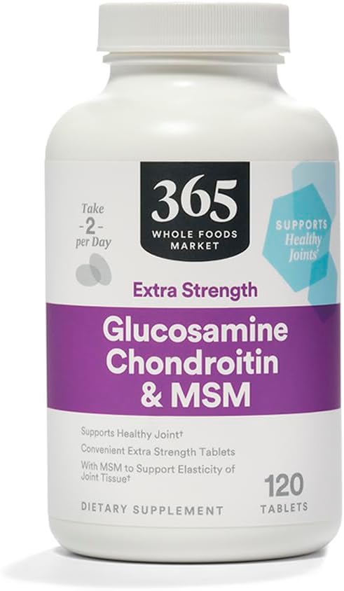 365 by Whole Foods Market, Extra-Strength Glucosamine Chondroitin and MSM, Supports Healthy Joints