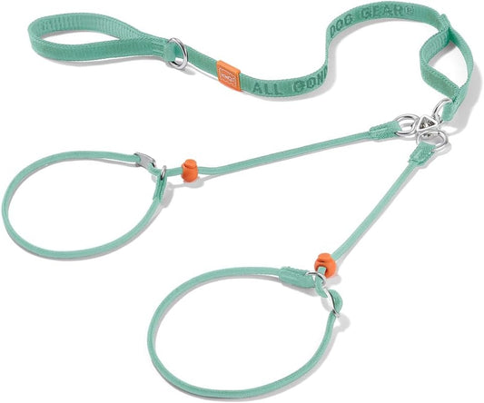 Howgo Double Slip Leash Slip Lead with Two Handles| Dual Dog Slip Lead for 2 Dogs,360° Swivel No