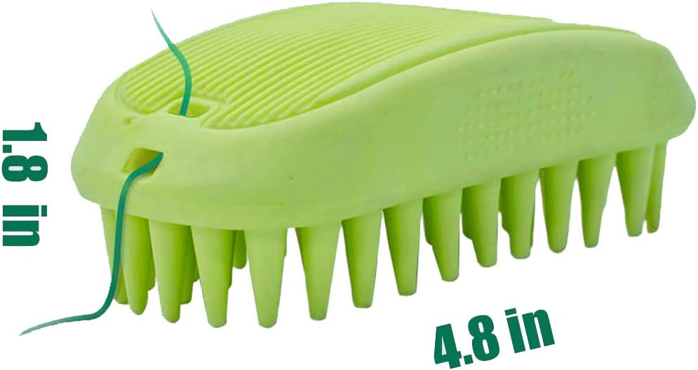Pet Silicone Shampoo Brush for Long & Short Hair, Pink ( New ), Medium Large Pets Dogs Cats