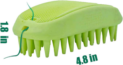 Pet Silicone Shampoo Brush for Long & Short Hair, Pink ( New ), Medium Large Pets Dogs Cats