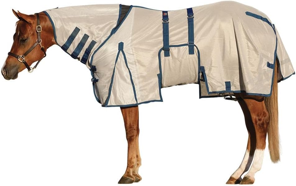 Schneiders Soft Interlock Mesh II Attached Neck Euro Bellyband Leg Shield Horse Fly Sheet | 80% UV