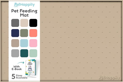 Dog Food Mat - 28x18 Raised Edges Dogs Mat for Food and Water Prevent Spill, Waterproof Cat Food