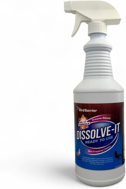 BIRD BARRIER Product Image Dissolve-It Enzyme Cleaner Concentrate |1 Quart Ready to use | Bird