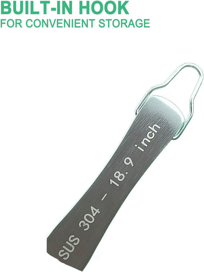 2pcs 18.9 inch Aquarium Tweezers with Hanger, 2025 New Extra Long Feeding Tongs, Stainless Steel