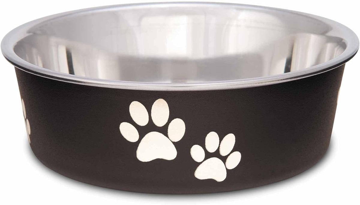 Loving Pets Bella Dog Bowls- Stainless Steel Dog & Cat Bowls - Spill Proof Dog Food Bowl, Cat Bowl