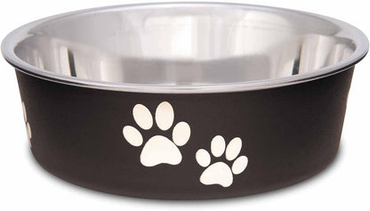 Loving Pets Bella Dog Bowls- Stainless Steel Dog & Cat Bowls - Spill Proof Dog Food Bowl, Cat Bowl