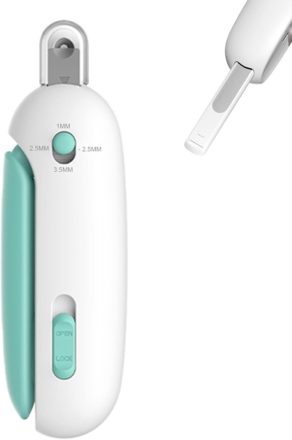 Pett Nail Clipper for Cats - Gentle Round-Hole Trimmer with Dust Storage | Adjustable Size & Hidden
