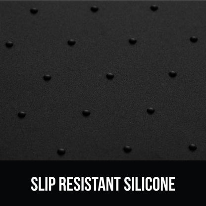 GORILLA GRIP 100% Waterproof Raised Edge BPA Free Silicone Pet Feeding Mat, Dog Cat Food Mats