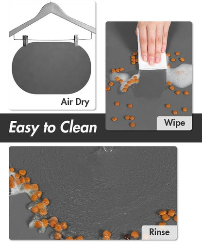 Absorbent Dog Water Mat-Dog Mat for Food and Water Bowl, Quick Dry Pet Feeding Mat, No Stains Dog
