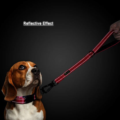 PLUTUS PET Short Training Dog Leash with Padded Handle for Medium Large Big Dogs,18 Inch Heavy Duty