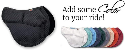 ECP Equine Comfort Products All-Purpose Contoured Correction Saddle Pad with Adjustable Memory Foam
