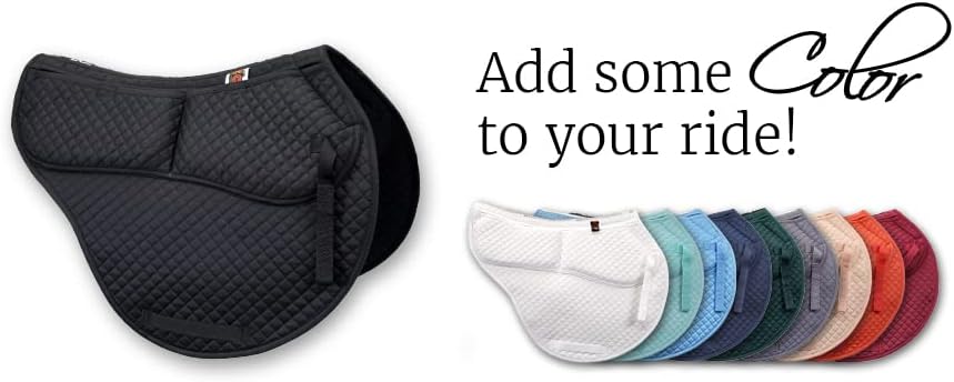 ECP Equine Comfort Products All-Purpose Contoured Correction Saddle Pad with Adjustable Memory Foam