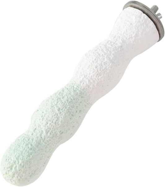 Bird Perches for Cage, Abrasive Surface High Calcium Mineral Parrot Perch Stand - Bird Nail File