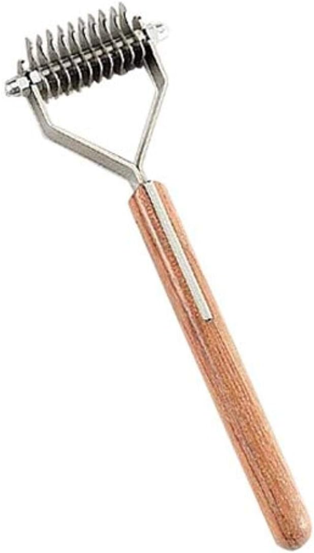 Mars Coat King Dematting Undercoat Grooming Rake Stripper Tool for Dogs and Cats, Stainless Steel