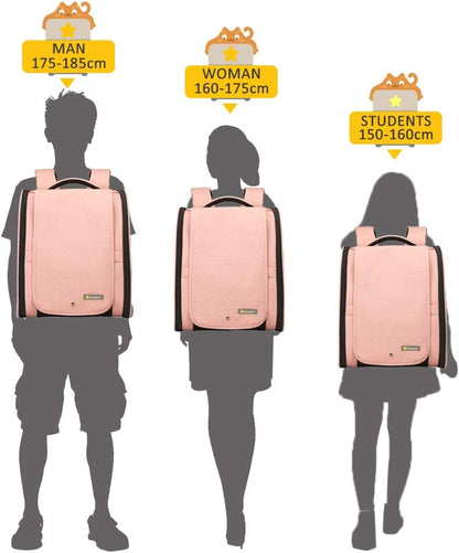 Texsens Pet Carrier Backpack with Window Blind for Small Cats Dogs, Ventilated Design, Safety