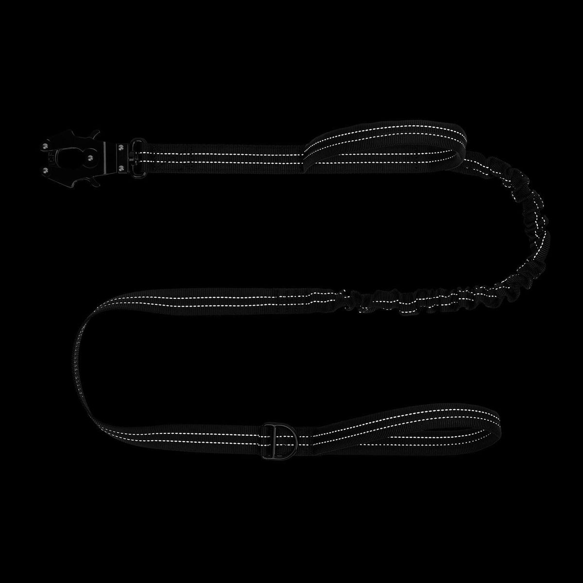 ICEFANG Tactical Dog Leash,K9 Training Walking Bungee Lead with 2 Control Handle,Heavy Duty Quick