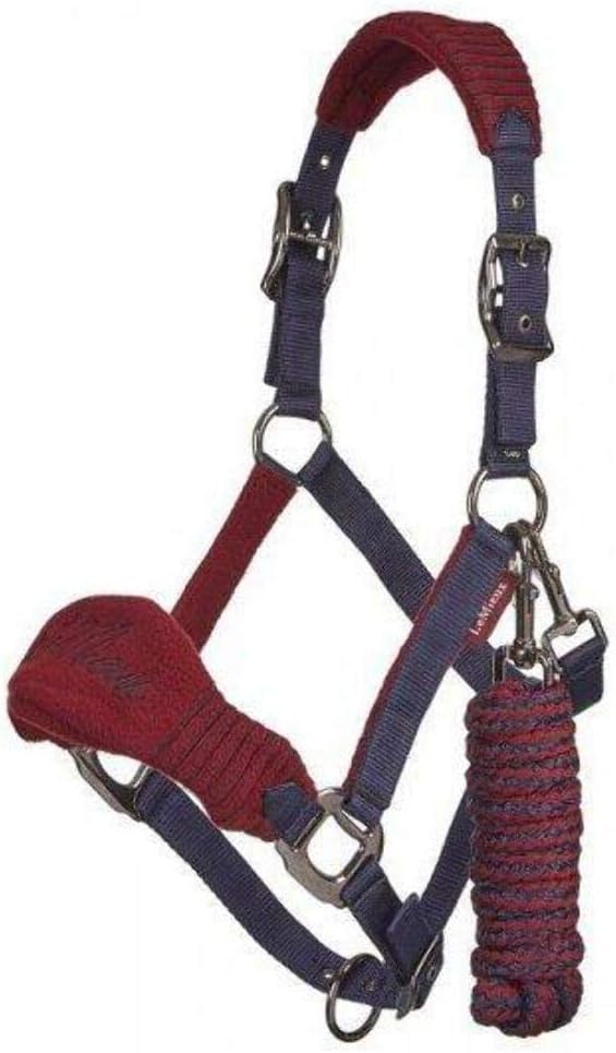 LeMieux Vogue Fleece Headcollar - Halter & Leadrope - Extra Padding, Adjustable at Curb and Poll