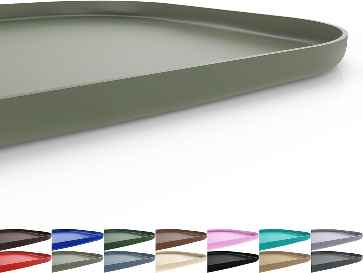 Silicone Pet Feeding Mat with Raised Edge for Food and Water, Dog Bowl Mats, Cat Bowls Placemat