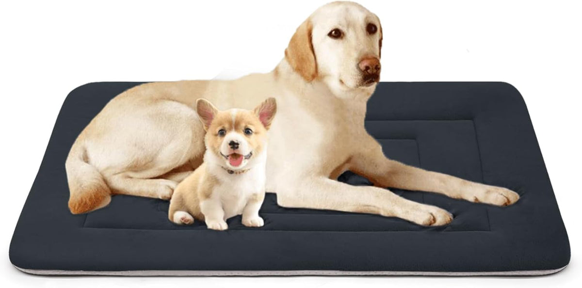 JoicyCo Soft Dog Bed Crate Pad Mat, 48 in Non-Slip Bottom Washable for Extra Large Dogs, Pet