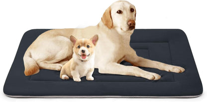 JoicyCo Soft Dog Bed Crate Pad Mat, 48 in Non-Slip Bottom Washable for Extra Large Dogs, Pet