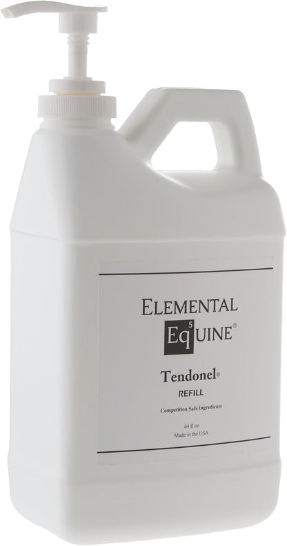 Elemental Equine Tendonel 64oz Liniment Rub for Horses - Soothe and Relax Tired Muscles While