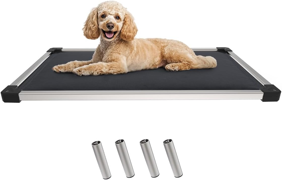 FXW TitanNest Chew-Proof Elevated Dog Bed, Raised Cot for Indoor/Outdoor/Camping Use, Durable &