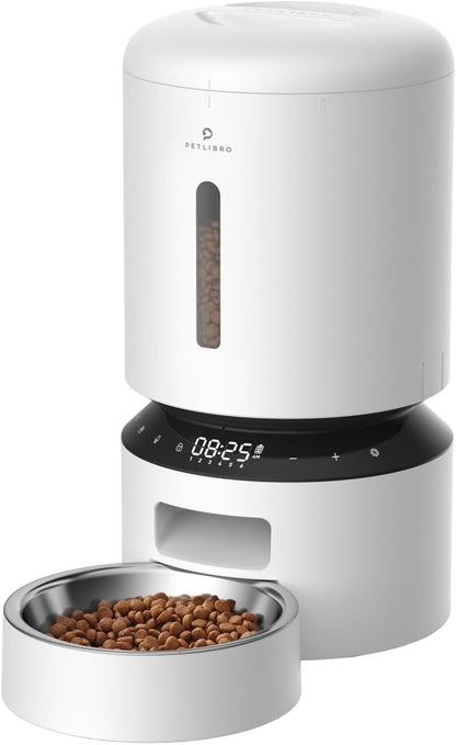 PETLIBRO Automatic Cat Feeder, Automatic Dog Feeder with Freshness Preservation, 5L Timed Cat