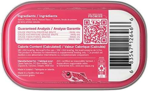 Open Farm, Canned Cat Food Topper, Silky Mousse Made with 95% Responsibly Sourced Icelandic Fish