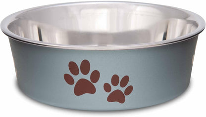Loving Pets Bella Dog Bowls- Stainless Steel Dog & Cat Bowls - Spill Proof Dog Food Bowl, Cat Bowl