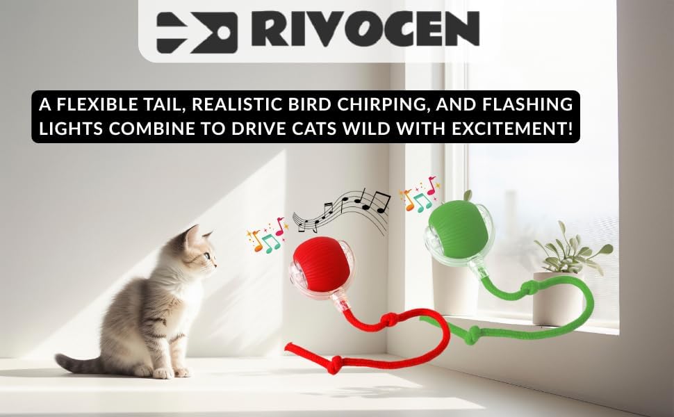 Indoor Cat Interactive Toy 360-degree Automatic Rolling Toy with Floor Flashing and Random Rolling