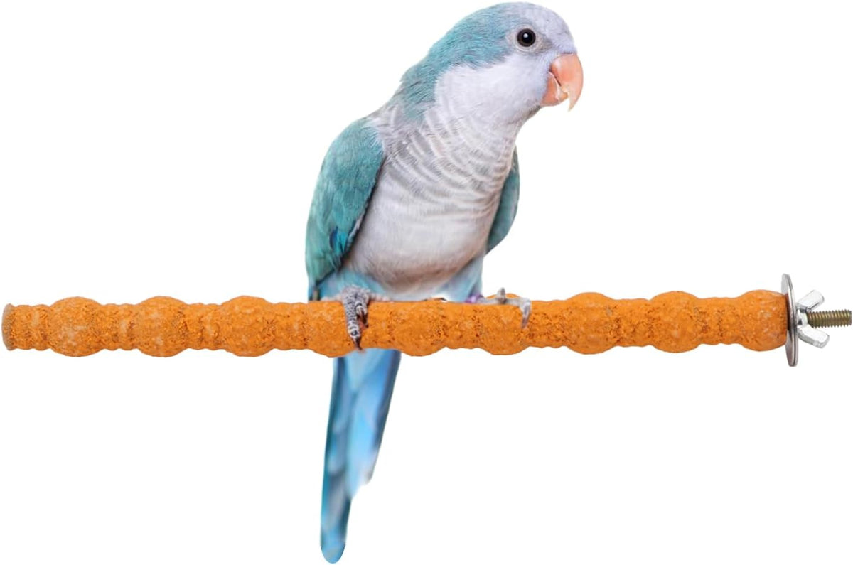 Hypeety Wood Perch Stand Paw Grinding Stick Toy Colorful Pet Bird Cage Stand Platform for Bird